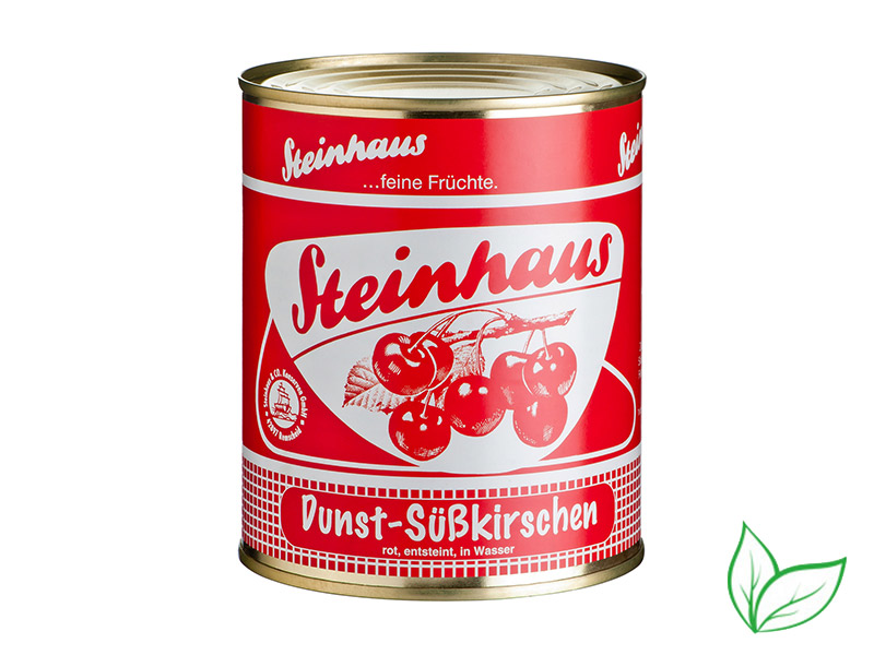 Dunst-Süßkirschen rot, entsteint, mit Farbstoff 850 ml