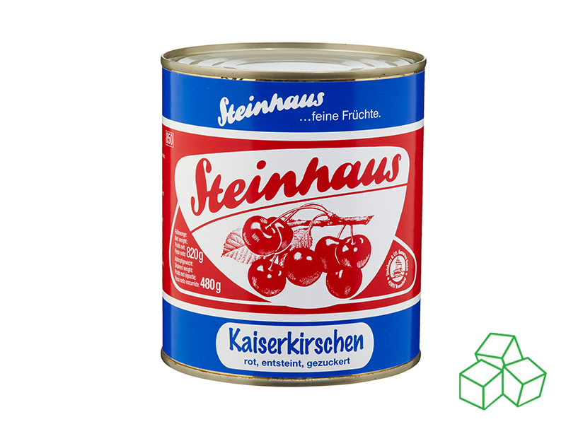 Kaiserkirschen rot, entsteint, mit Farbstoff 850 ml