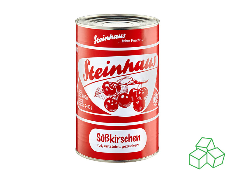 Süßkirschen rot, entsteint, mit Farbstoff 4250 ml